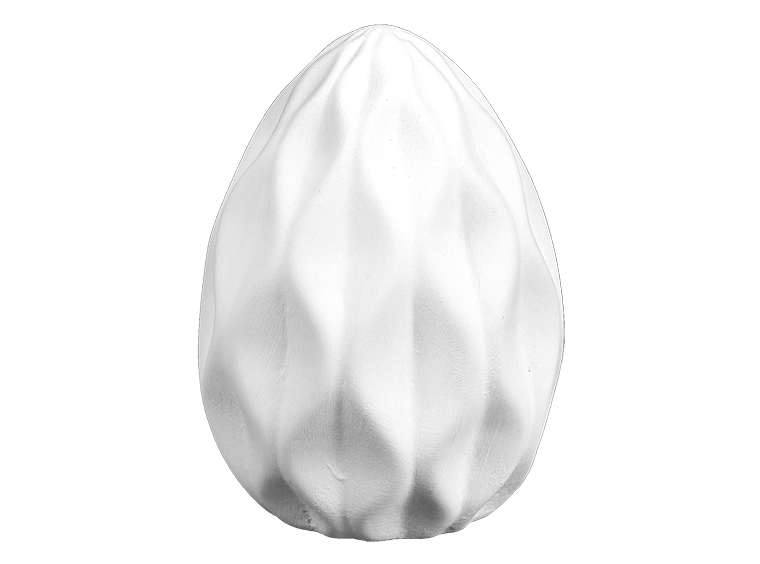 Bisque Deep Facet Egg (Case of 8)