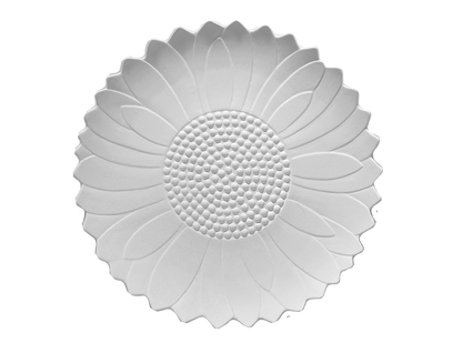 Bisque Large Flower Platter (Case of 4)
