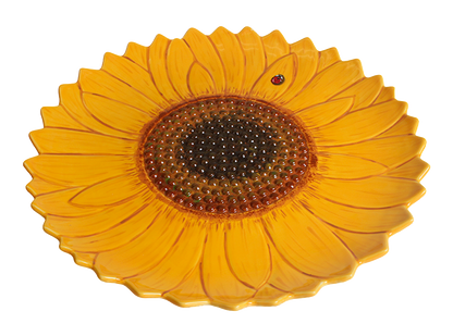 Bisque Large Flower Platter (Case of 4)