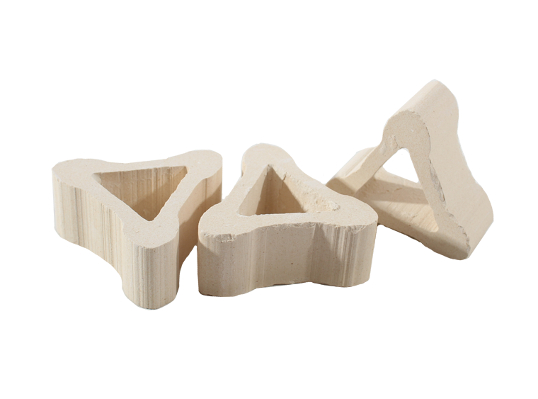 1" Triangle Kiln Post (Case of 1)