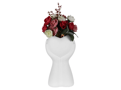Bisque Heart In My Hands Vase (Case of 4)