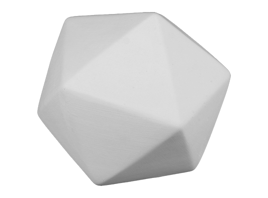 Bisque Faceted Sphere (Case of 4)