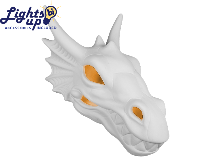 Bisque Lighted Dragon Wall Mount (Case of 1)