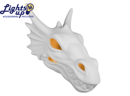Bisque Lighted Dragon Wall Mount (Case of 1)