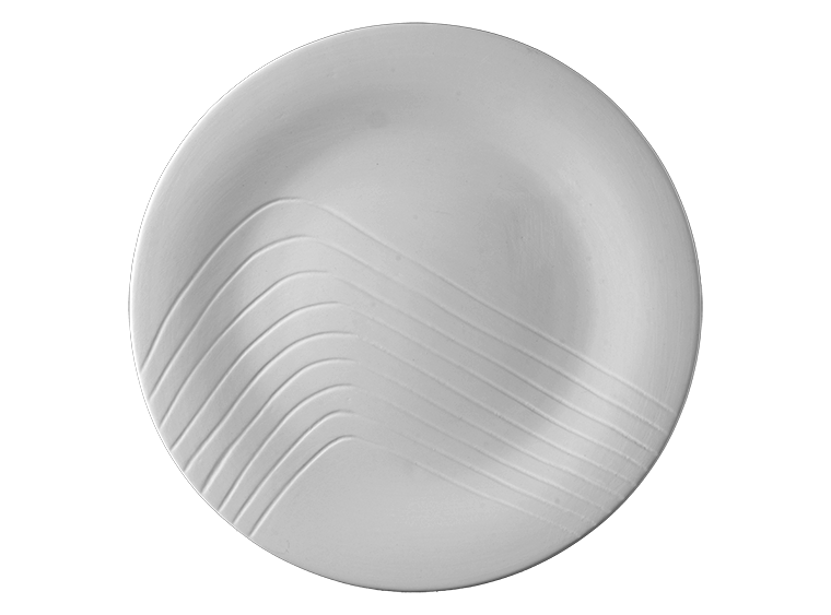 Bisque Retro Rainbow Dinner Plate (Case of 4)