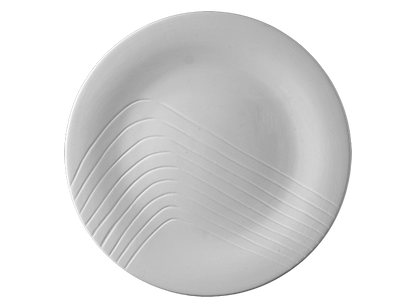 Bisque Retro Rainbow Dinner Plate (Case of 4)