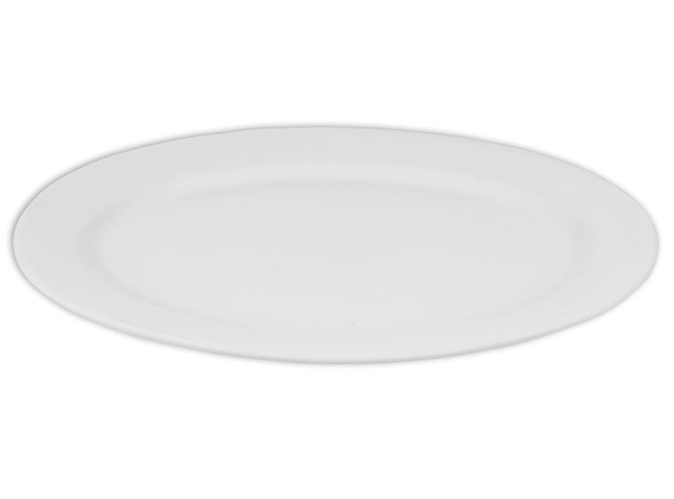 Bisque Legacy Rim Oval Platter (Case of 4)
