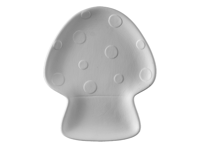 Bisque Toadstool Plate (Case of 6)