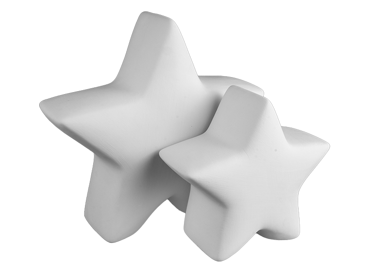 Bisque 5" Standing Star (Case of 6)