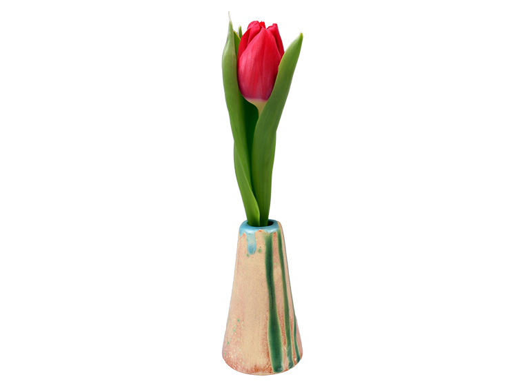 Bisque Organic Bud Vase 1 (Case of 12)