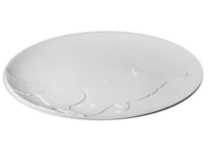 Bisque Coupe Fox Plate (Case of 4)