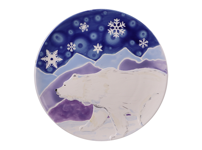 Bisque Coupe Bear Plate (Case of 4)