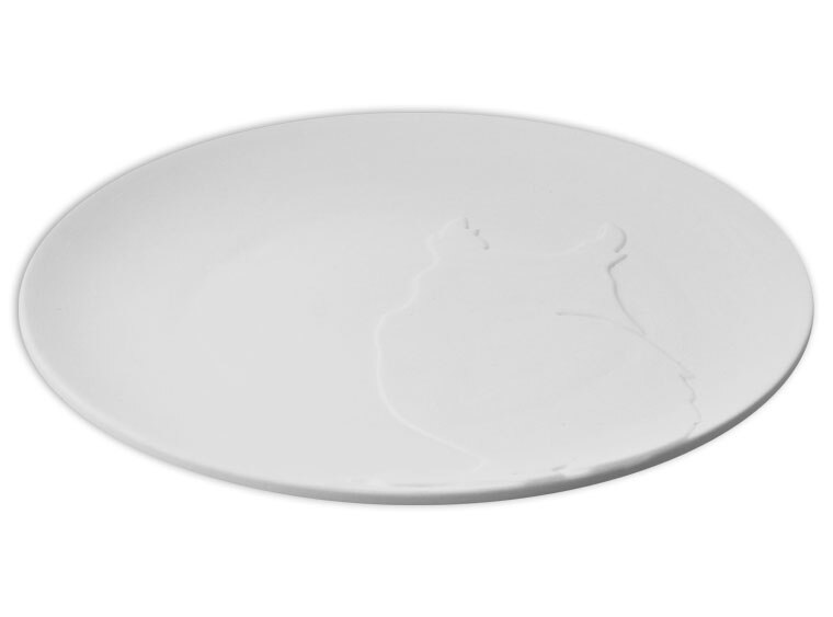 Bisque Coupe Owl Plate (Case of 4)