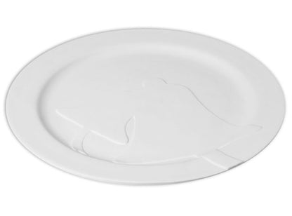 Bisque Rim Christmas Bells Plate (Case of 4)