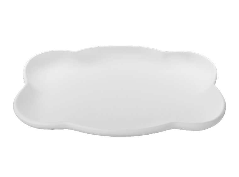 Bisque Big Bubble Plate (Case of 6)