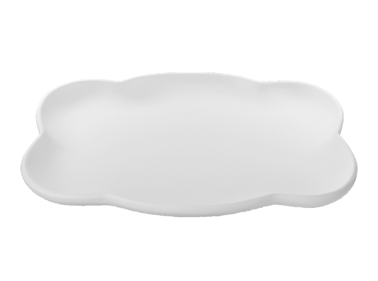 Bisque Big Bubble Plate (Case of 6)