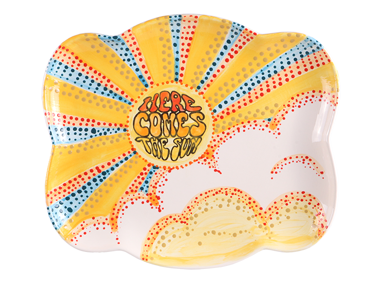 Bisque Big Bubble Plate (Case of 6)