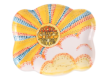 Bisque Big Bubble Plate (Case of 6)