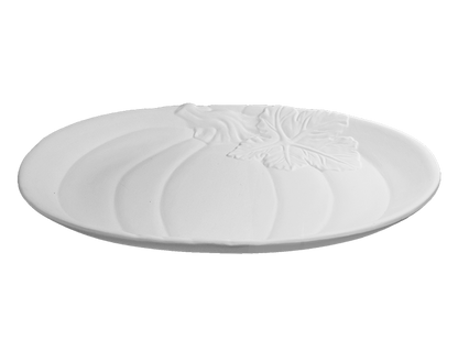 Bisque Pumpkin Platter (Case of 4)