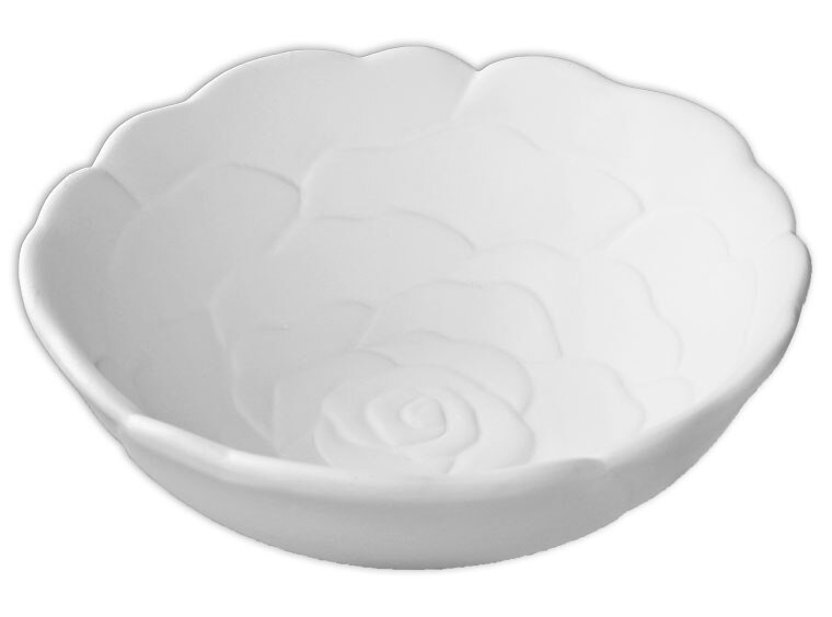 Bisque Rose Bowl (Case of 6)
