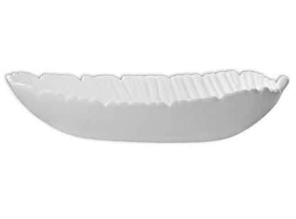 Bisque Feather Dish (Case of 6)
