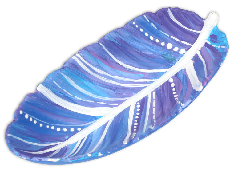 Bisque Feather Dish (Case of 6)