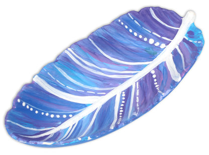 Bisque Feather Dish (Case of 6)