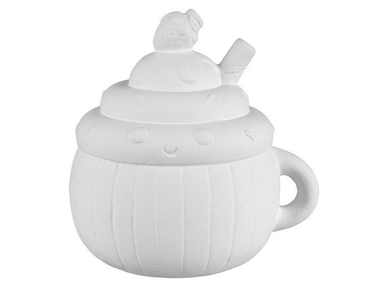 Bisque Sweetie Swirl Bank (Case of 6)