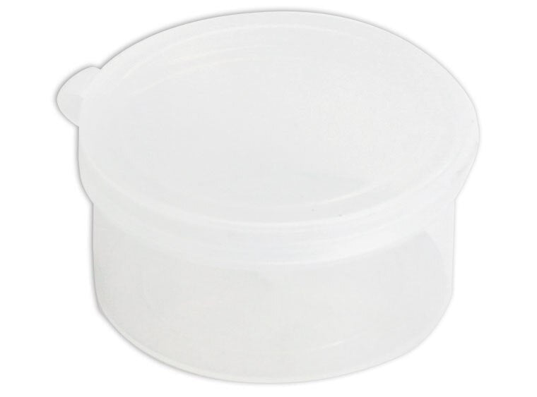 2 1/2" Hinged Lid Round Container (Case of 10)