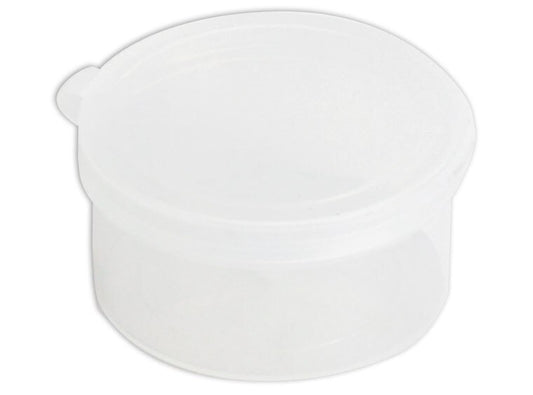 2 1/2" Hinged Lid Round Container (Case of 10)