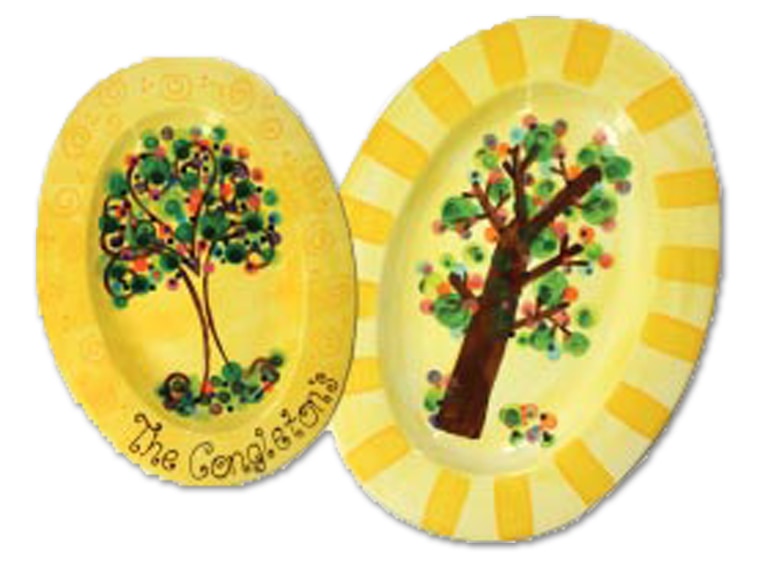 Bisque Large Oval Rim Platter (Case of 4)