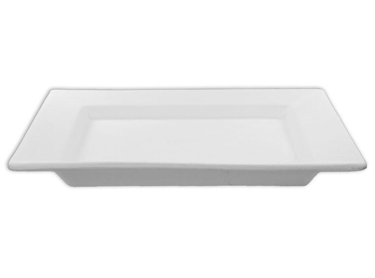 Bisque Rim Square Medium (Case of 6)