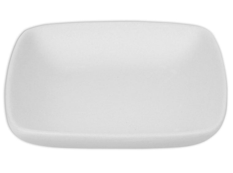 Bisque Square Coupe Dipping Plate (Case of 12)