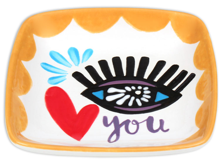 Bisque Square Coupe Dipping Plate (Case of 12)