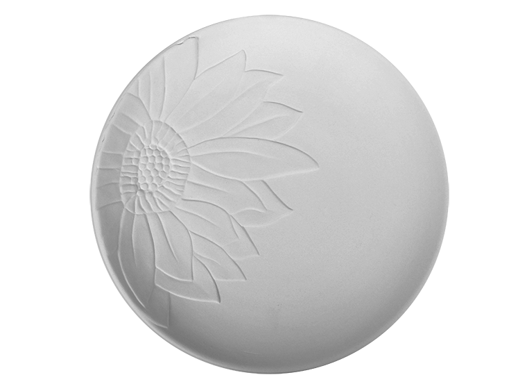 Bisque Summer Sunflower Plate (Case of 6)
