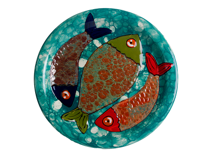 Bisque Scales Plate (Case of 6)