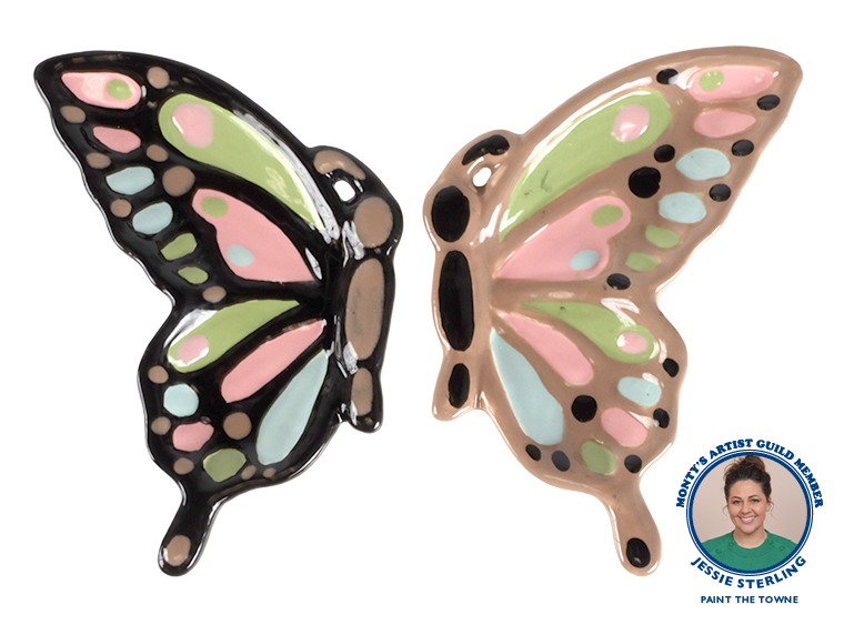 Bisque Friendship Butterfly Dish (Case of 6)