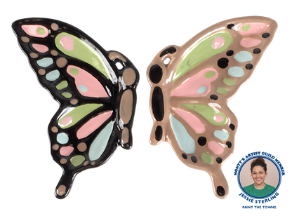 Bisque Friendship Butterfly Dish (Case of 6)