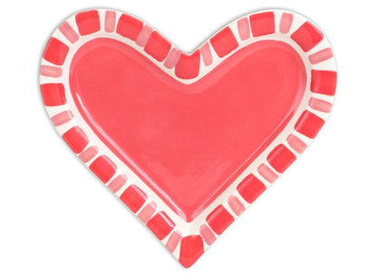 Bisque Rim Heart Dish Small (Case of 6)