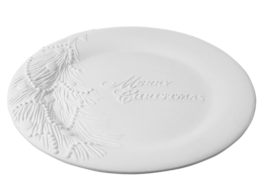 Bisque Christmas Tree Platter (Case of 4)