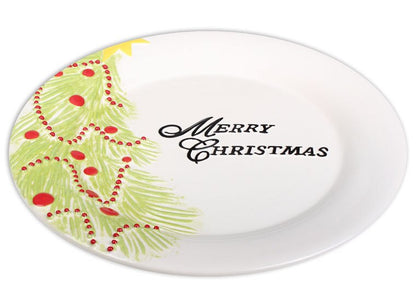 Bisque Christmas Tree Platter (Case of 4)