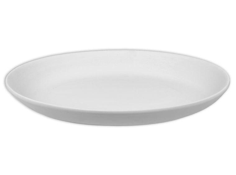 Bisque Medium Coupe Oval Platter (Case of 4)