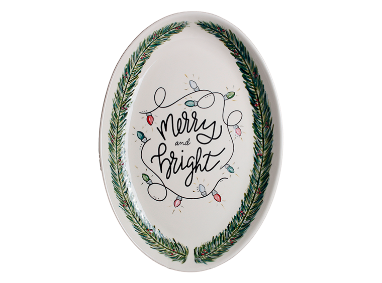 Bisque XL Coupe Oval Platter (Case of 2)