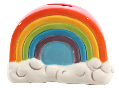 Bisque Rainbow Bank (Case of 6)