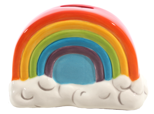 Bisque Rainbow Bank (Case of 6)