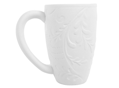Bisque Baroque Mug (Case of 4)
