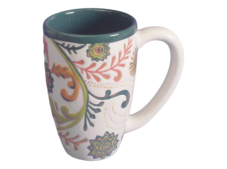 Bisque Baroque Mug (Case of 4)