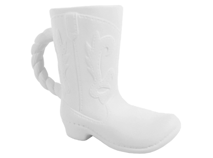 Bisque Cowboy Boot Mug (Case of 4)