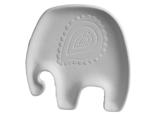 Bisque Cute Elephant Dish (Case of 6)