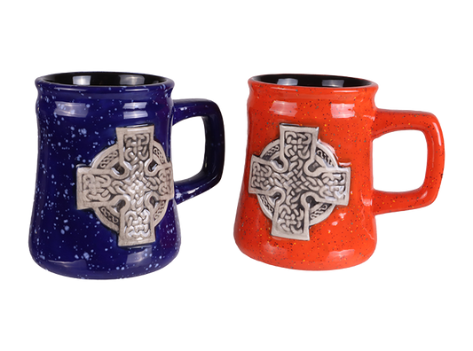Bisque Celtic Cross Mug (Case of 4)